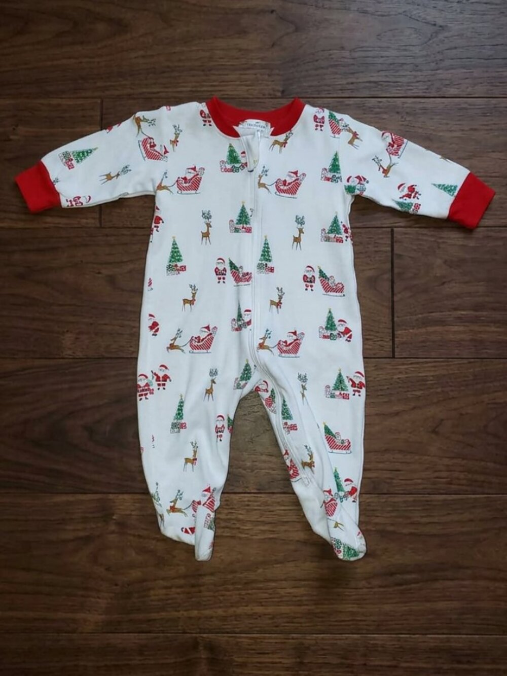Kissy Kissy Santa Romper Size 3-6m